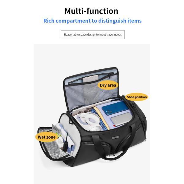Спортивная сумка для путешествий с одним плечом большая емкость