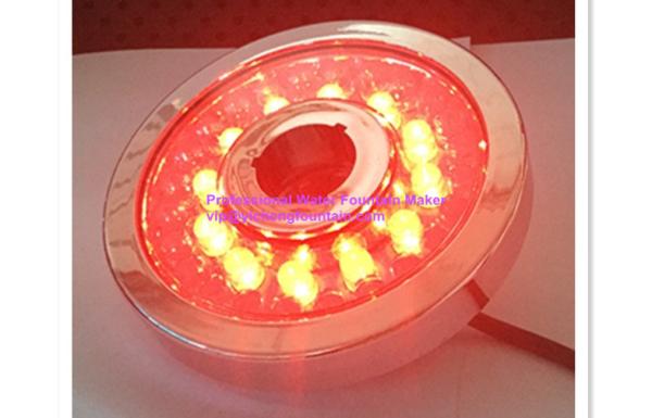 Donut Type 3.6W AC12V Underwater Led Fountain Lights Plastic With Chrome