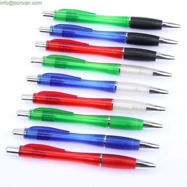 clear barrel logo printed souvenir gift pen,promo gift printed logo brand pen