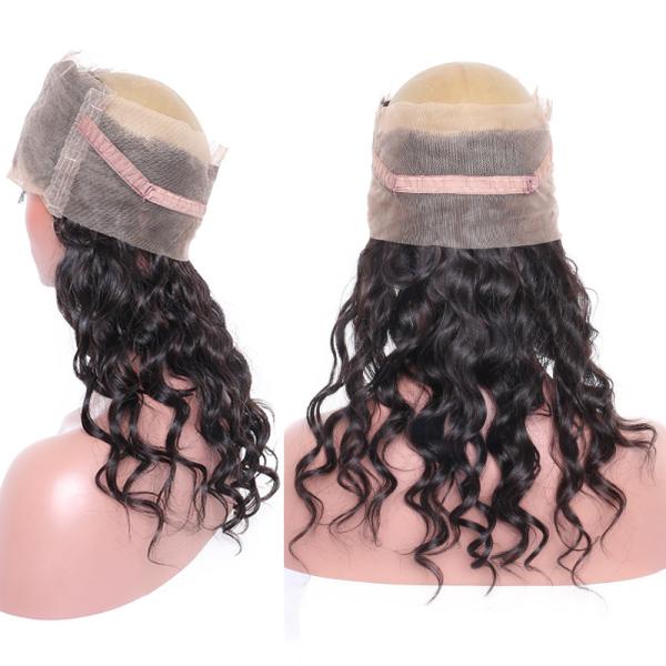 Do Virgin fraco frontal do nível superior da onda do laço de 360 suíços Weave brasileiro pre arrancado do cabelo
