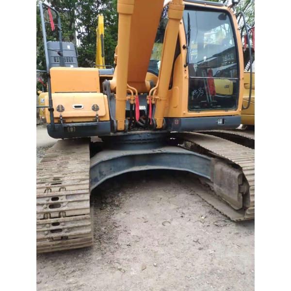 Low Hour HYUNDAI 215 Excavator 15 Tons 0.8m Bucket 120KW Engine Yellow Color 2600 Hours