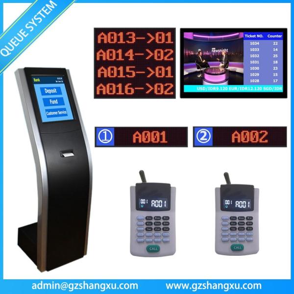 Bank Service Center Waiting Room 4 Rows Queue Token Number Dot Matrix LED Main Display For Queue Management System