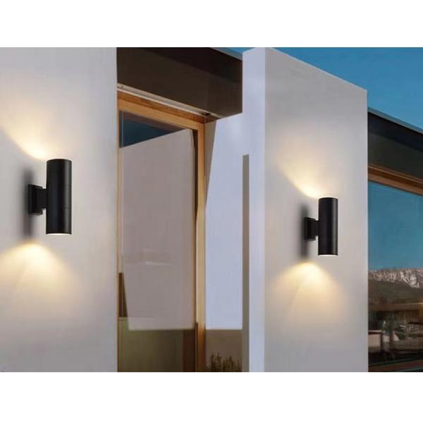 Outdoor Wall Mounted LED Lamps AC85V-220V 5W*2 COB Aluminum Black