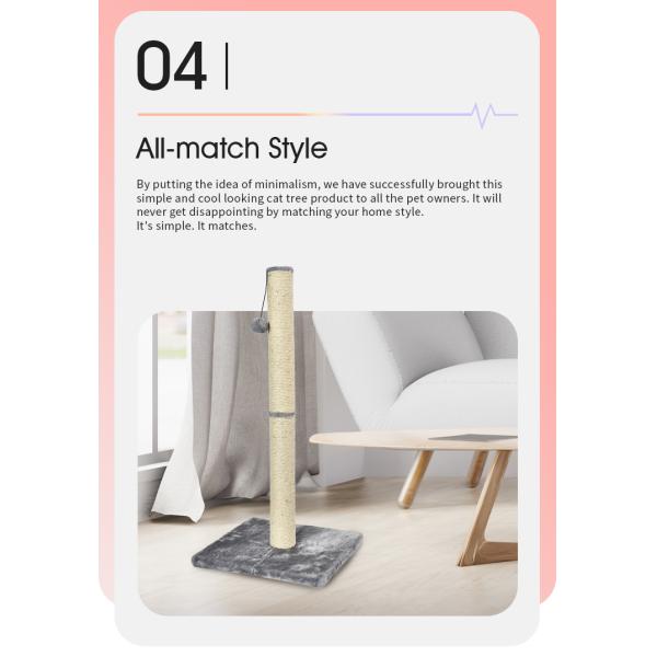 Cat Climbing Sustentable Sisal Árbol Cat Scratcher Ball Pst para gatos