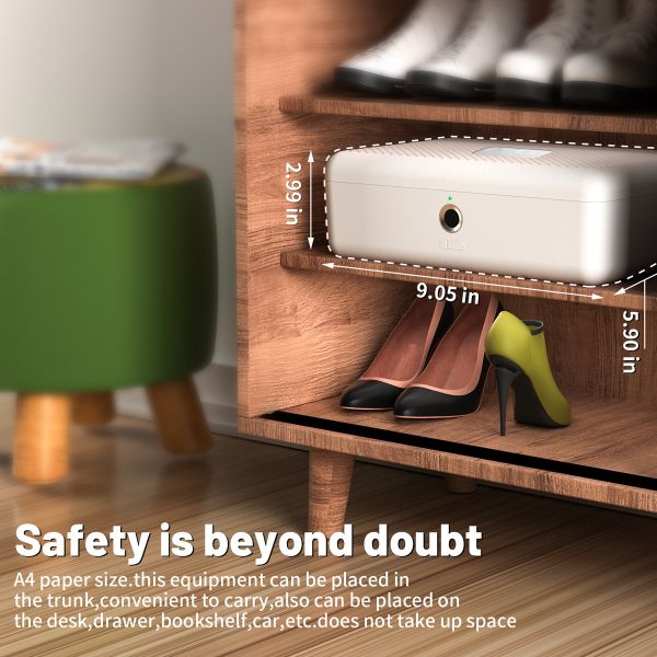 Key Storage Fingerprint Password Box Storage Box Watch Jewelry Box Cosmetics Key ID Privacy Desktop Finger Print Padlock