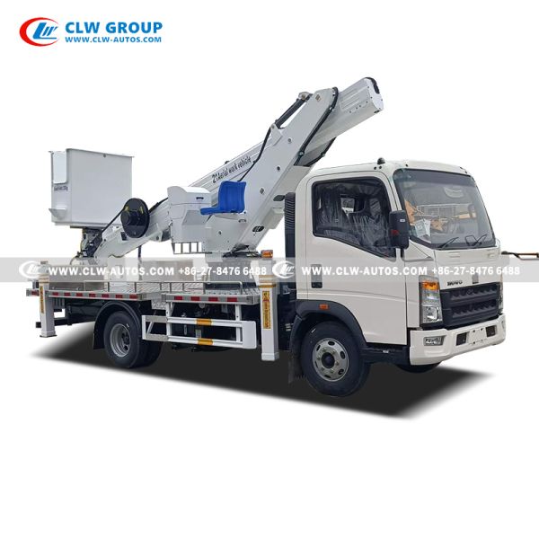 HOWO 21m Aerial Work Platform with 360-Degree Rotation and 200kg Load Capacity for High-Reach Applications