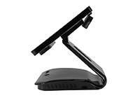Full Flat POS System PC Fanless Design White ColoR Durable Sturdy Base