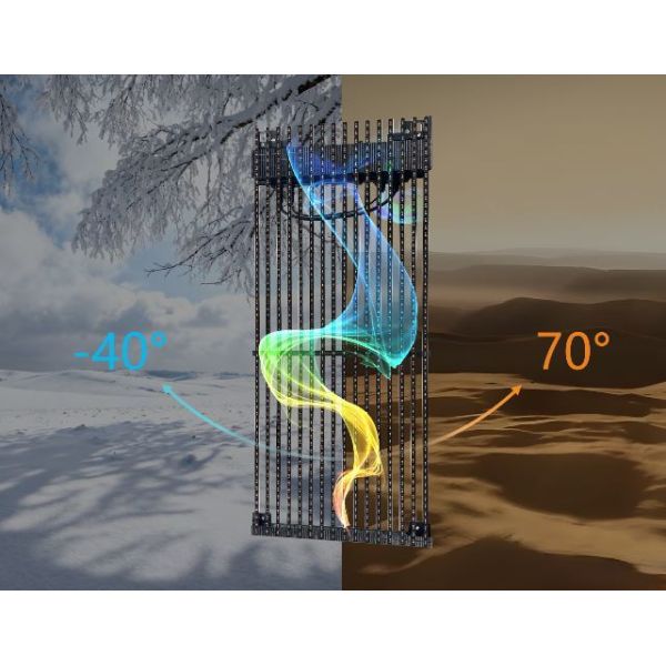 Outdoor High-Transmittance Waterproof Grille Advertising Display DIP346, Brightness 10,000 Nits