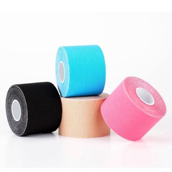 Latex Free Kinesiology therapy Tape 5cm x 5m CE Certificated Custom Logo Print