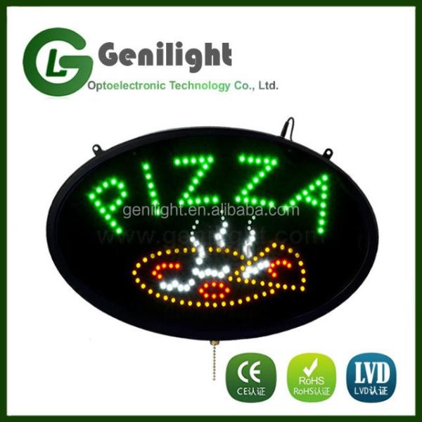 3 Kind Change Functions LED Pizza Lighted Neon Sign Commercial Electric Billboard Maker