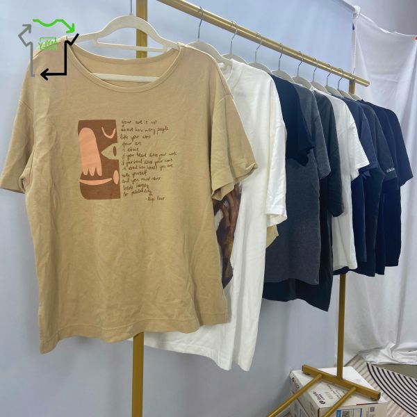 Mixed Styles Used Short Sleeve Second Hand Men Women Cotton T Shirt In Bales