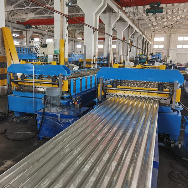 H75 Trapezoidal Roof Sheet Roll Forming Machine For Tile Making