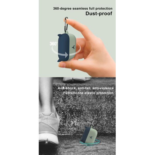 Пылезащитная безшовная анти- крышка силикона падения в случай Airpods