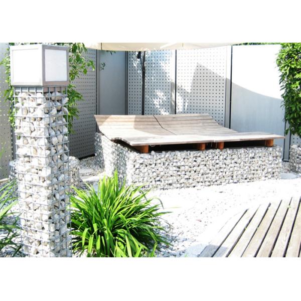 50x50mm Welded Wire Gabions Mattress / Welded Gabion Stone Cage Box