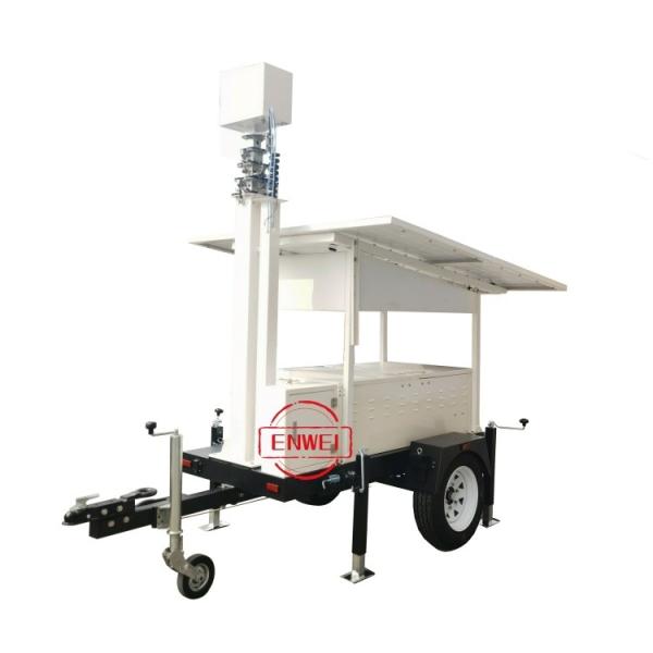 All-Weather Solar Trailer With CCTV Night Vision For 24/7 Construction Site Security