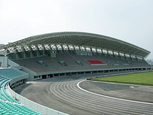 Stadium Prefab Steel Structure F60 - F120 Fire Resistance  Large Span Steel Structure