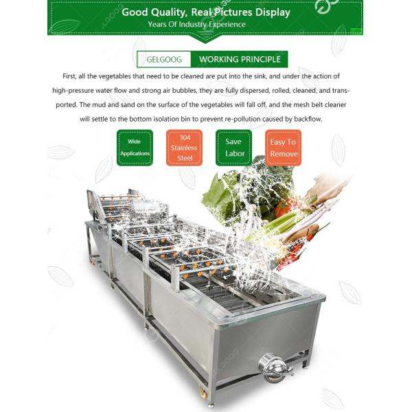Industrial Fruit Bubble Washing Machine Tomatoes Pepper Bubble Washer for Fruit and Vegetable