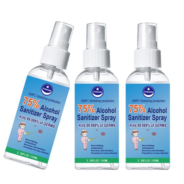Anti - Coronavirus Alcohol Disinfectant Spray Waterless 75% Alcohol Aerosol