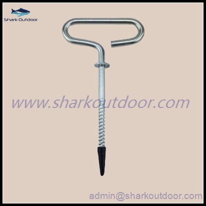 Tent ice peg for fishing tent