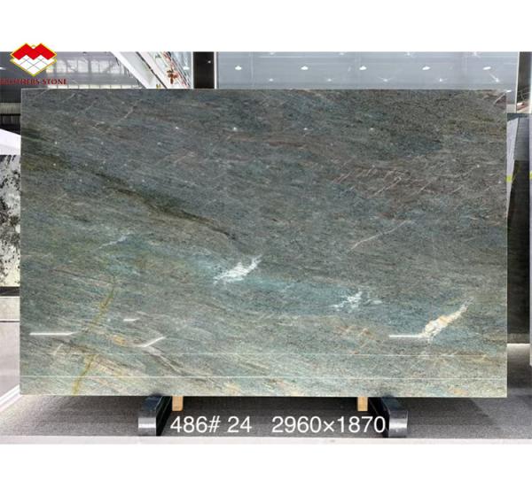 Amazon Blue Luxury Stone Polished Slab for Villa and Hotel Interior Design Inspiration