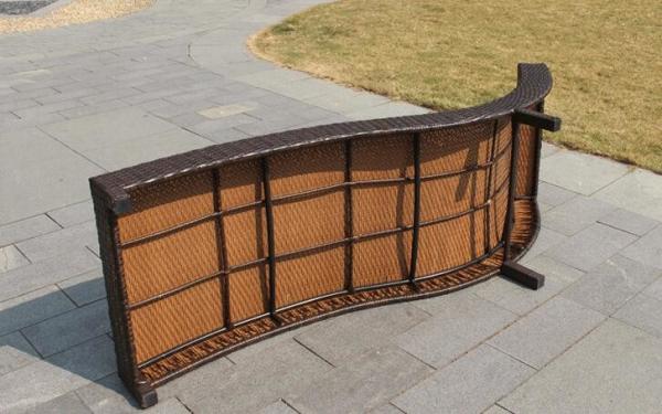 Leisure Aluminium PE Rattan Sunbed All weather Outdoor Garden Patio Lounge chaise chair