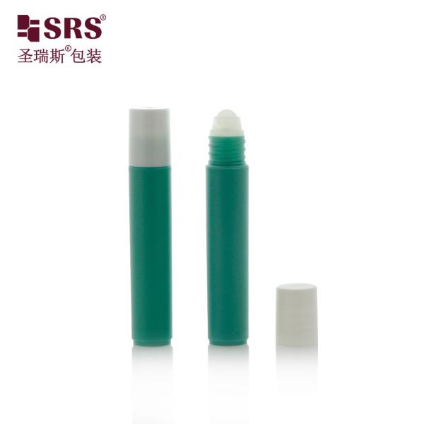 7ml Smooth White Plastic Roll On Bottle With Screw On Cap For Essential Oil