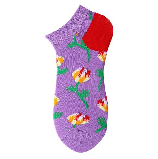 Wholesale Custom Fashion Cartoon Cute Cotton Ankle Women Socks