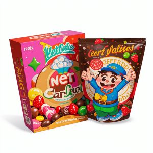 Food Industrial Custom Standing Pouch 35g Shape Bag Hologram Die Cut Mylar Bags Zip Lock Made for Gummy Flower Packaging
