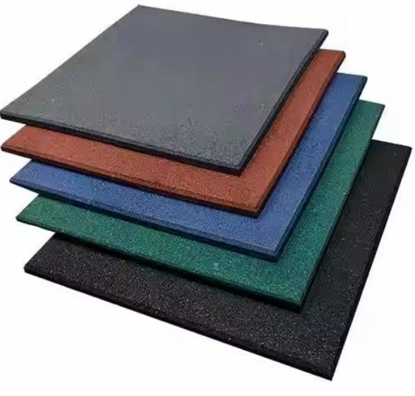 High Density Rubber Floor Mats for Gym and Playground 15-50mm