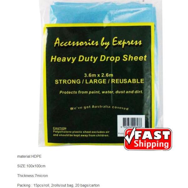 Plastic Disposable Cover Sheet Protect Drop Cloth / Dust Sheet