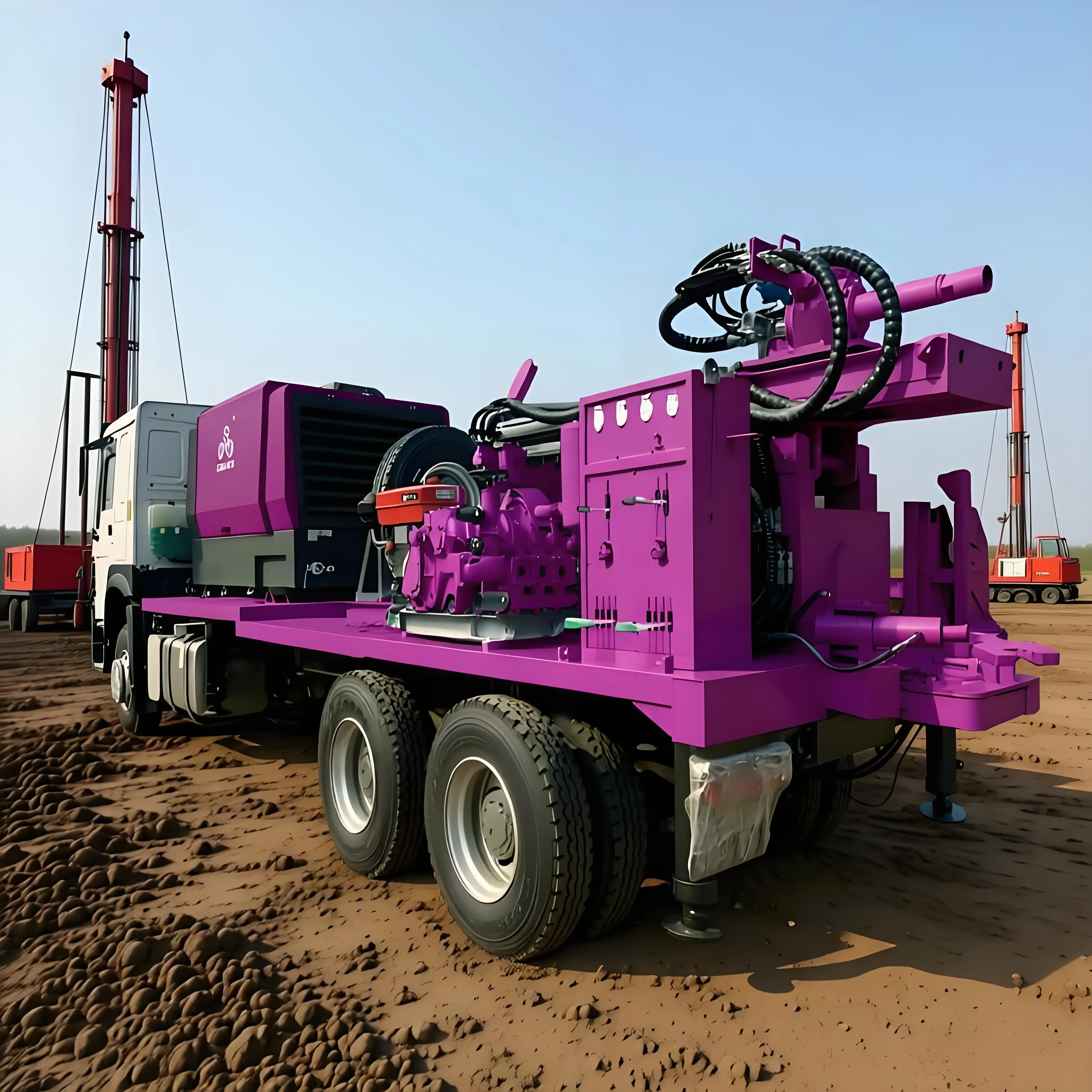 Hydraulic Well Drilling Machine Construction And Industrial Water Supply High Efficiency Water Well Drilling Rig