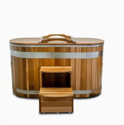 Efficient Cold Therapy Ice Bath Wooden Tub 1HP Chiller