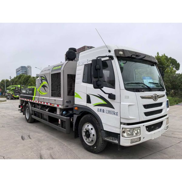 Used Zoomlion 10023 Concrete Line Pump with 100/55m³/H Output 13800Kg Weight and 9100*2450*3140mm Dimensions