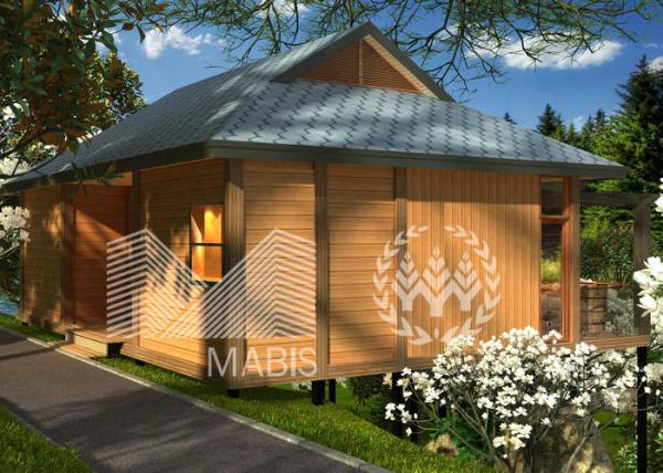 Q550 Steel Luxury Prefab Villa , Ready Made Cabins With Good Sound Insulation Effect
