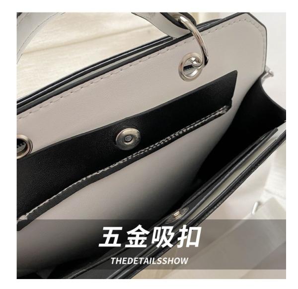 SIMPLE FASHION LETTER BAG WOMEN'S NEW INS COMMUTER HANDBAG SMALL SQUARE BAG SENIOR TEXTURE WIDE SHOULDER STRAP CROSSBODY