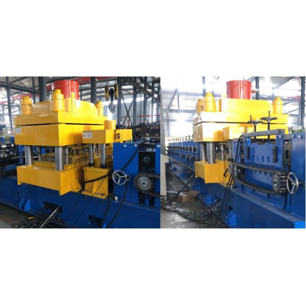 SGS Highway Guard Rail Two Wave Or W Beam Roll Forming Machine 12m/Min