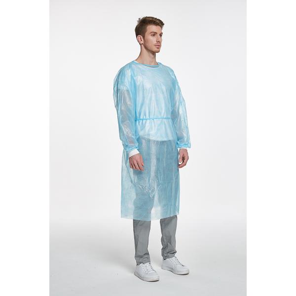 Disposable Isolation gown PP PE SMS CPE Material Level 1 2 3 Medical Surgical Gowns with Knitted Cuffs