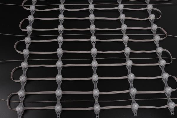 Publicité pour centre commercial - Écran LED transparent ultra-mince P62.5 Mesh DIP, DC12V, Film LED, Écran LED Mesh extérieur