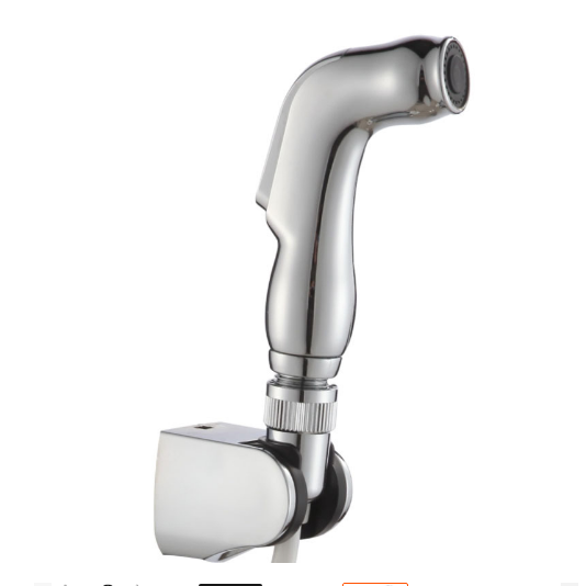 Electroplated Plastic Double Water Female Washer Pressurized Spray Gun Body Cleaner Toilet Nozzle