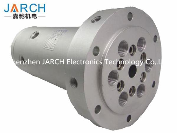 Electrical Pneumatic Rotary Union 16 Passage Way Stainless Steel Flange Connection