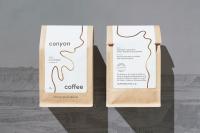 poche de café du fond plat 150microns avec 340g de estampillage chaud