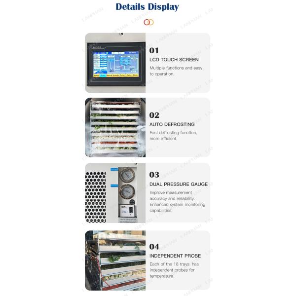 5M2 9-слойный коммерческий фризосушильщик лиофилизатор вакуумный фруктовый фризосушильник