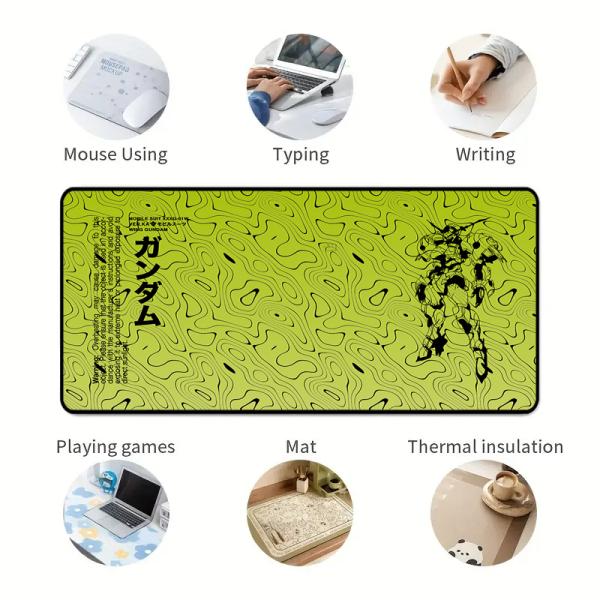 OEM Custom Logo Design Gaming Mouse Pad Mat XXL XL Large Black Rubber Square Rectangular