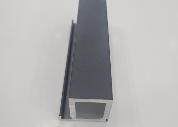 Cinza/perfil preto da extrusão da liga de alumínio para o quadro de equipamento