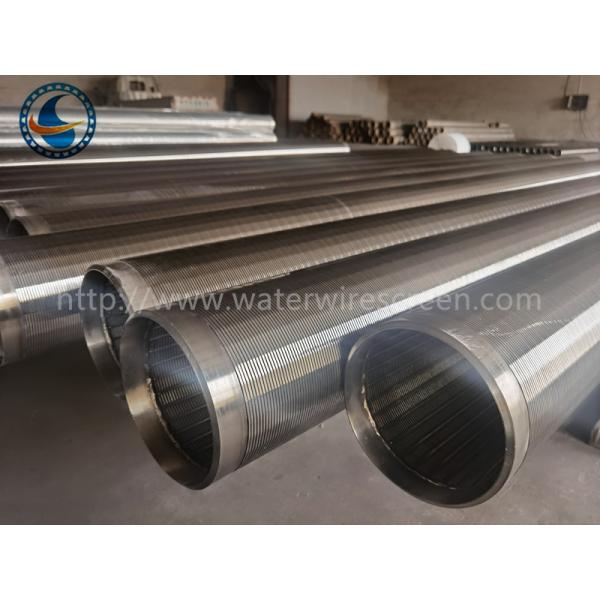 Stainless Steel Od168mm Wedge Wire Screen Pipe With 1.0mm Slot