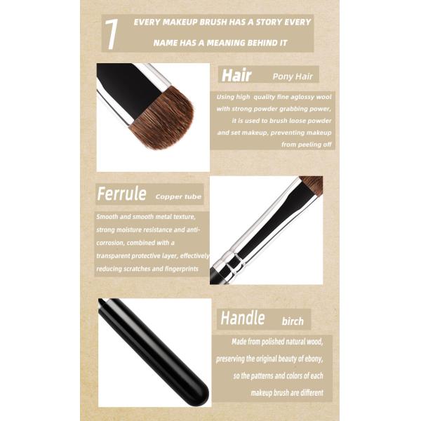 A50 Medium Size Eyeshadow Makeup Brushes Halo Dyed Lower Eyelid Detail Contour Brush