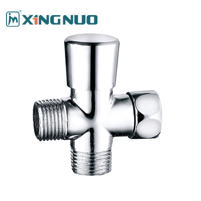 Plaqué cuivre cuivre vanne d'angle séparateur d'eau mâle fileté cartouche ouverte lente salle de bains 3/4