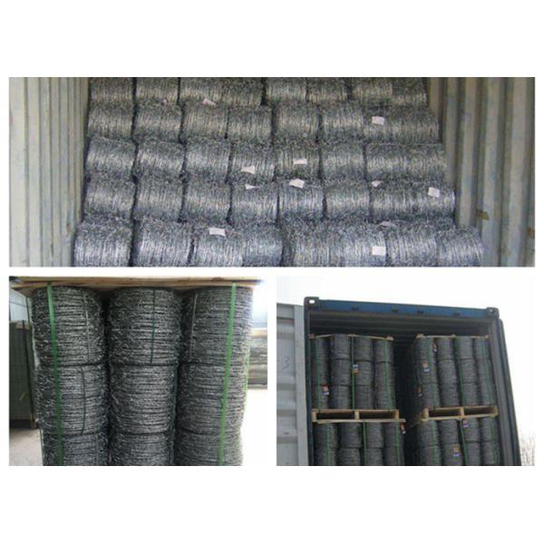 PVC Coated Security Barbed Wire Fencing With Low Carbon Steel Materials