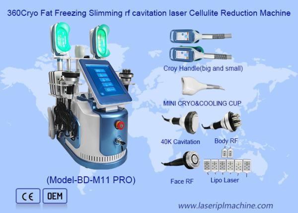 Cuerpo de enfriamiento multifuncional de Cryolipolysis que adelgaza la máquina para el salón de belleza