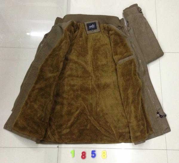 1858 Men's pu fashion long jacket coat stock